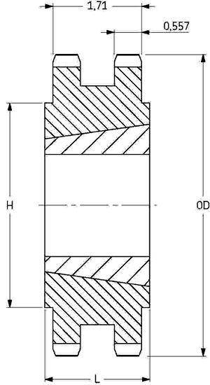 Звездочка PHS 80-2TB42